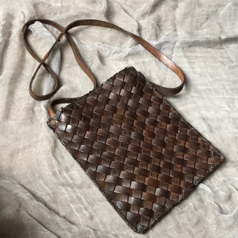 Boho Wicker Design Small Crossbody Bag. - image 1